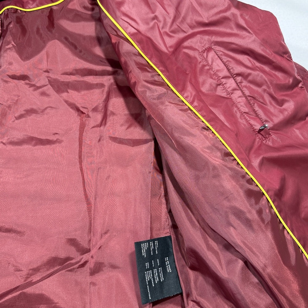 Marc‎ New York Andrew Marc Burgundy Down Puffer Jacket Asym Zip Funnel Neck L - Picture 8 of 10
